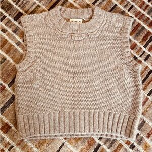 NWT Mirth Marin Shell Vest In Graham Cracker Size L